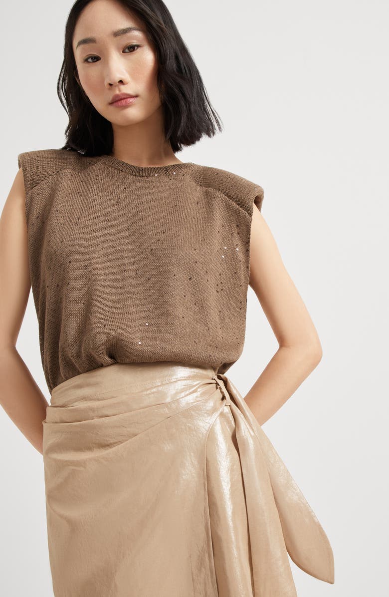 Brunello Cucinelli Sarong skirt, Alternate, color, 