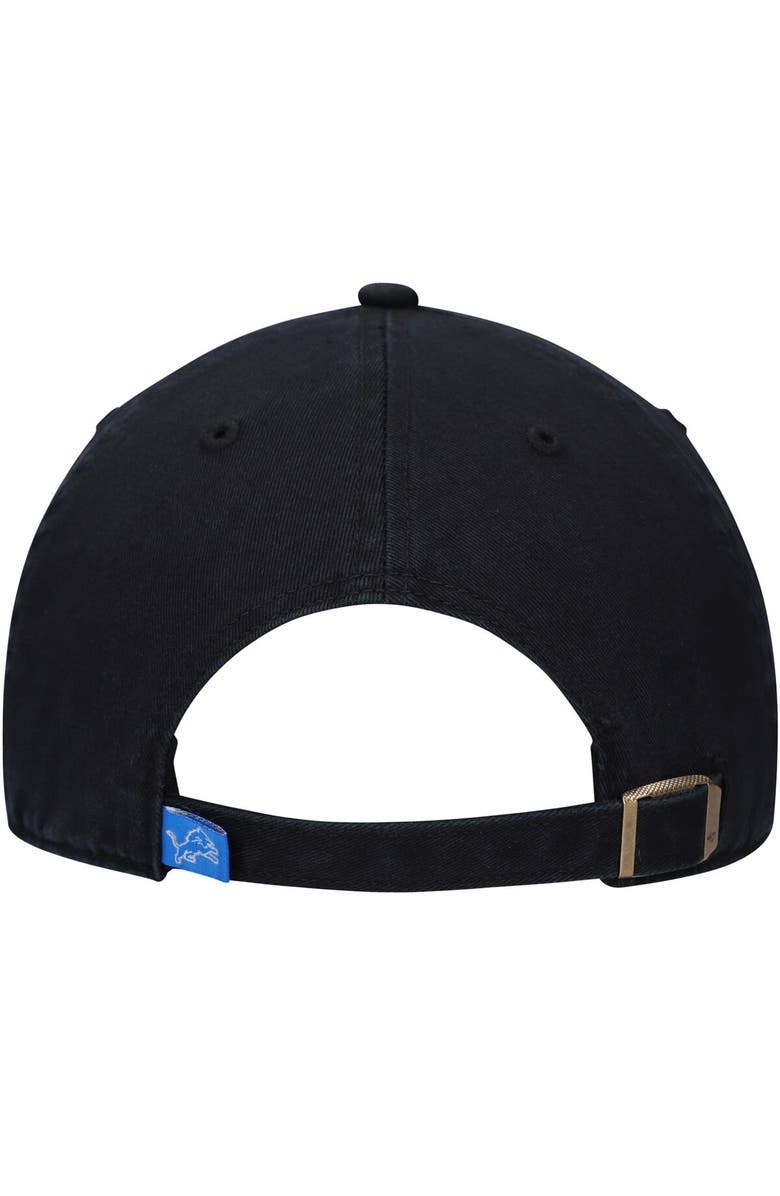 '47 Men's '47 Black Detroit Lions Clean Up Script Adjustable Hat, Alternate, color, Black
