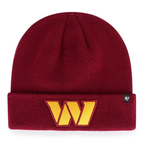 Men's '47 Burgundy Washington Commanders Primary Cuffed Knit Hat