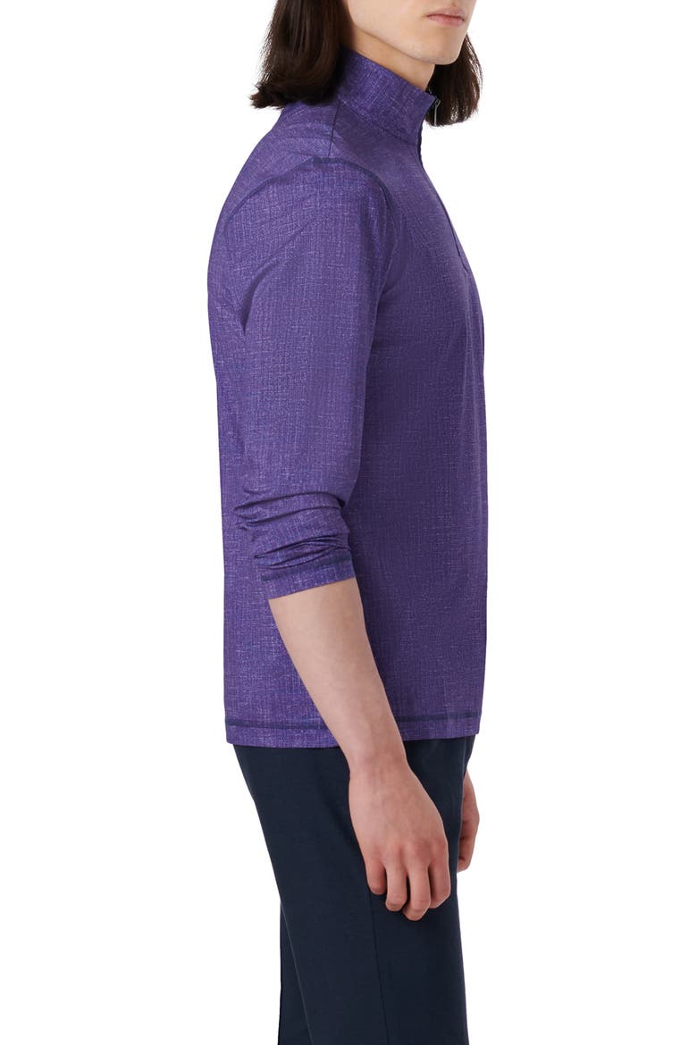 OoohCotton® Quarter Zip Pullover, Alternate, color, PLUM