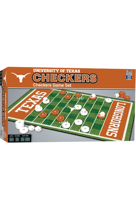 Texas Longhorns Checkers Board Game