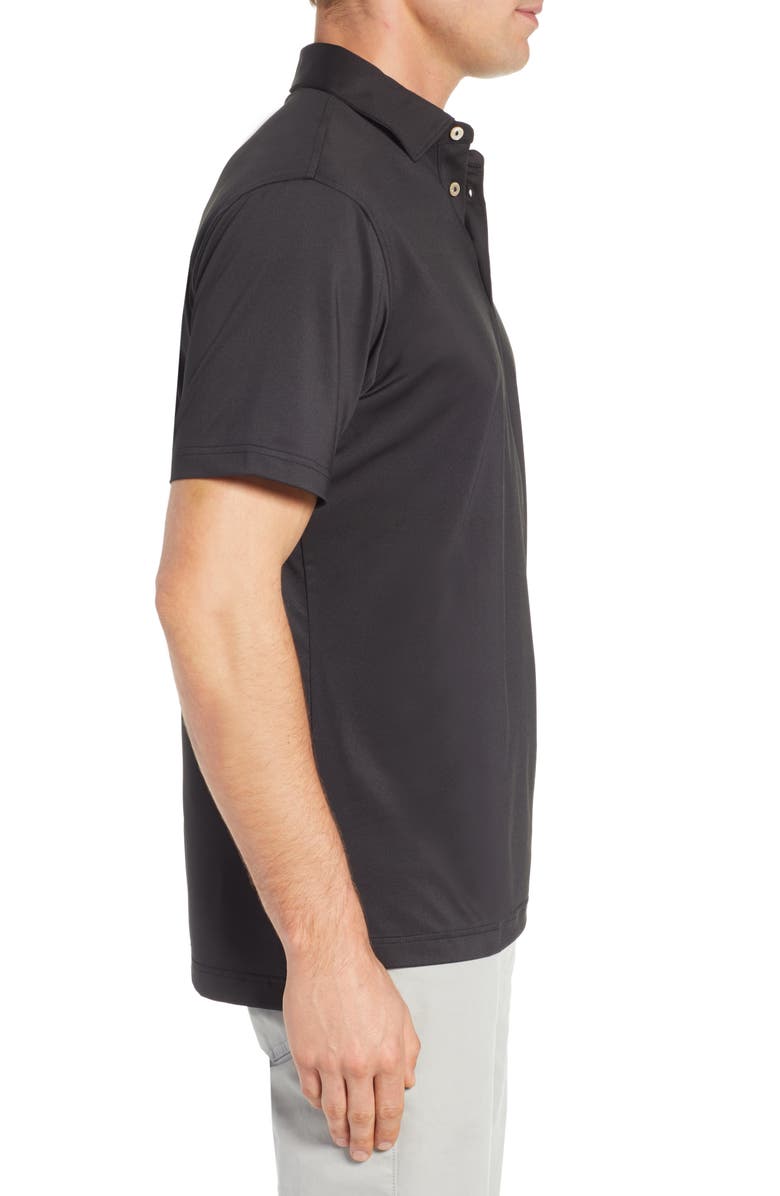 Peter Millar Sean Regular Fit Stretch Jersey Polo, Alternate, color, Black