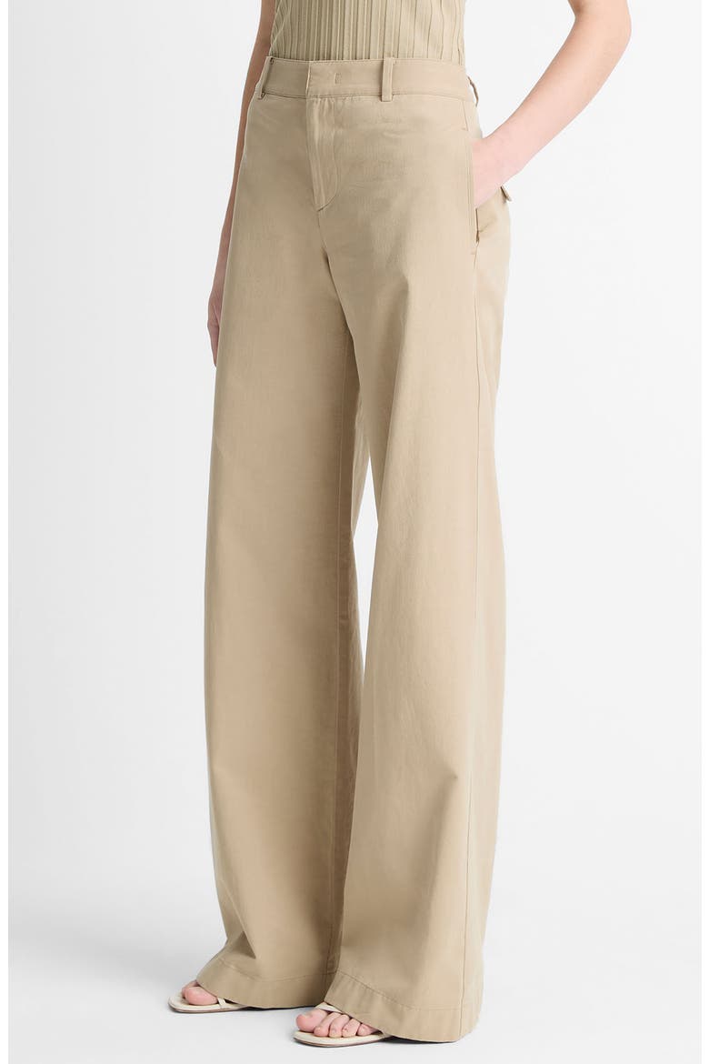 Cotton Wide Leg Pants, Alternate, color, MOJAVE