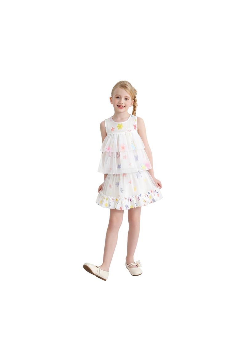 Aveloria Floral Ruffle Set, Main, color, White
