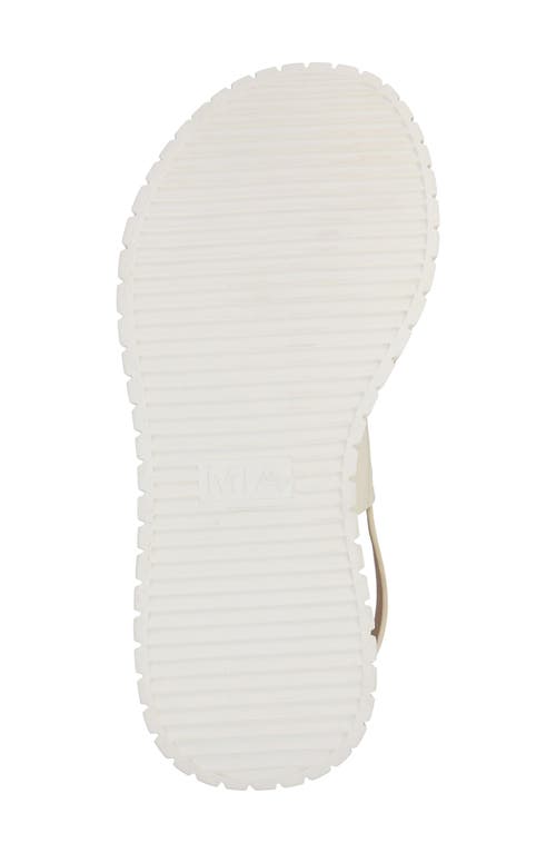 Shop Mia Yuna Espadrille Platform Wedge In Bone