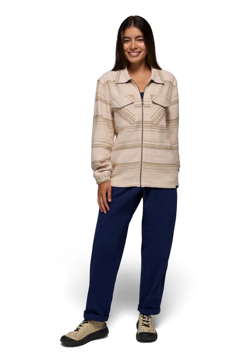 Heritage Flannel Zip-Up Shirt, Alternate, color, HUSH