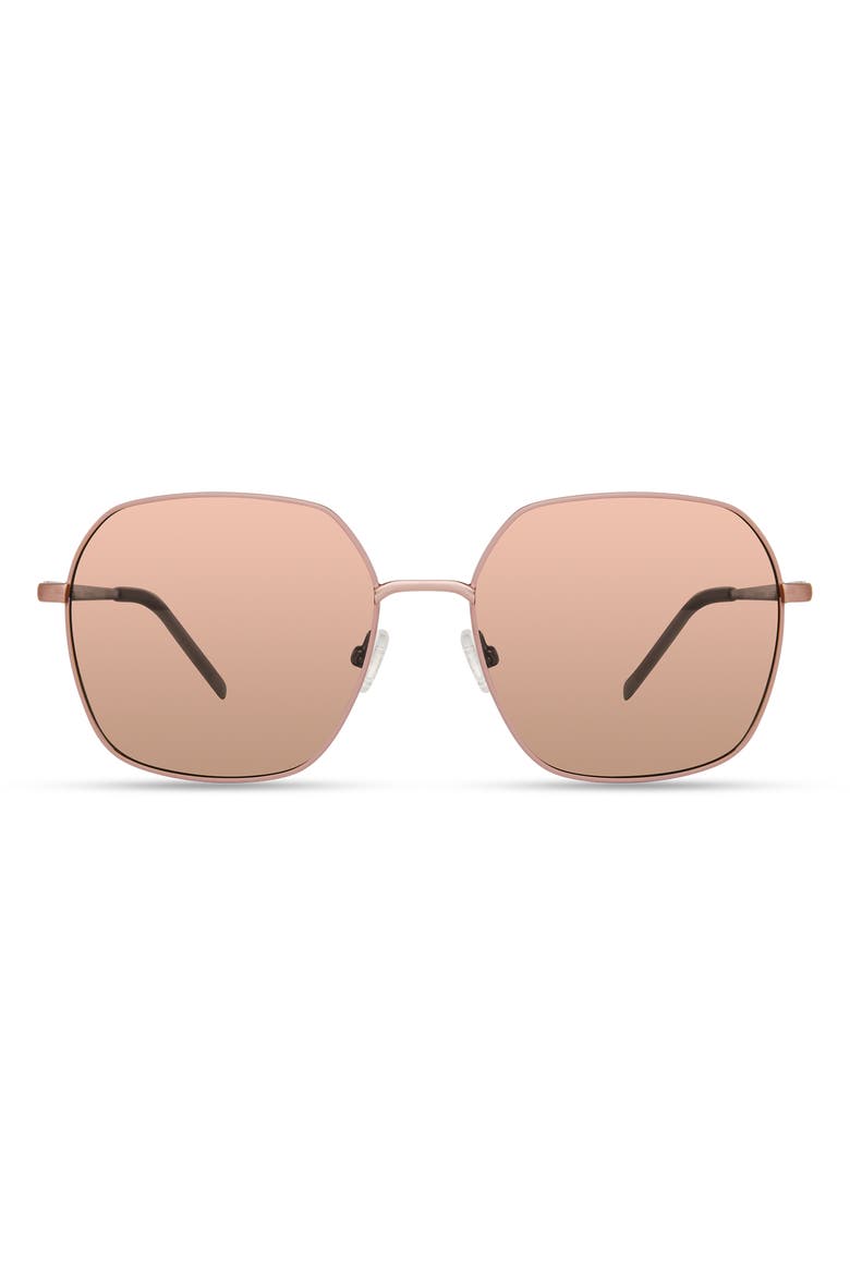 Hebe Sunglasses, Main, color, Rose Gold