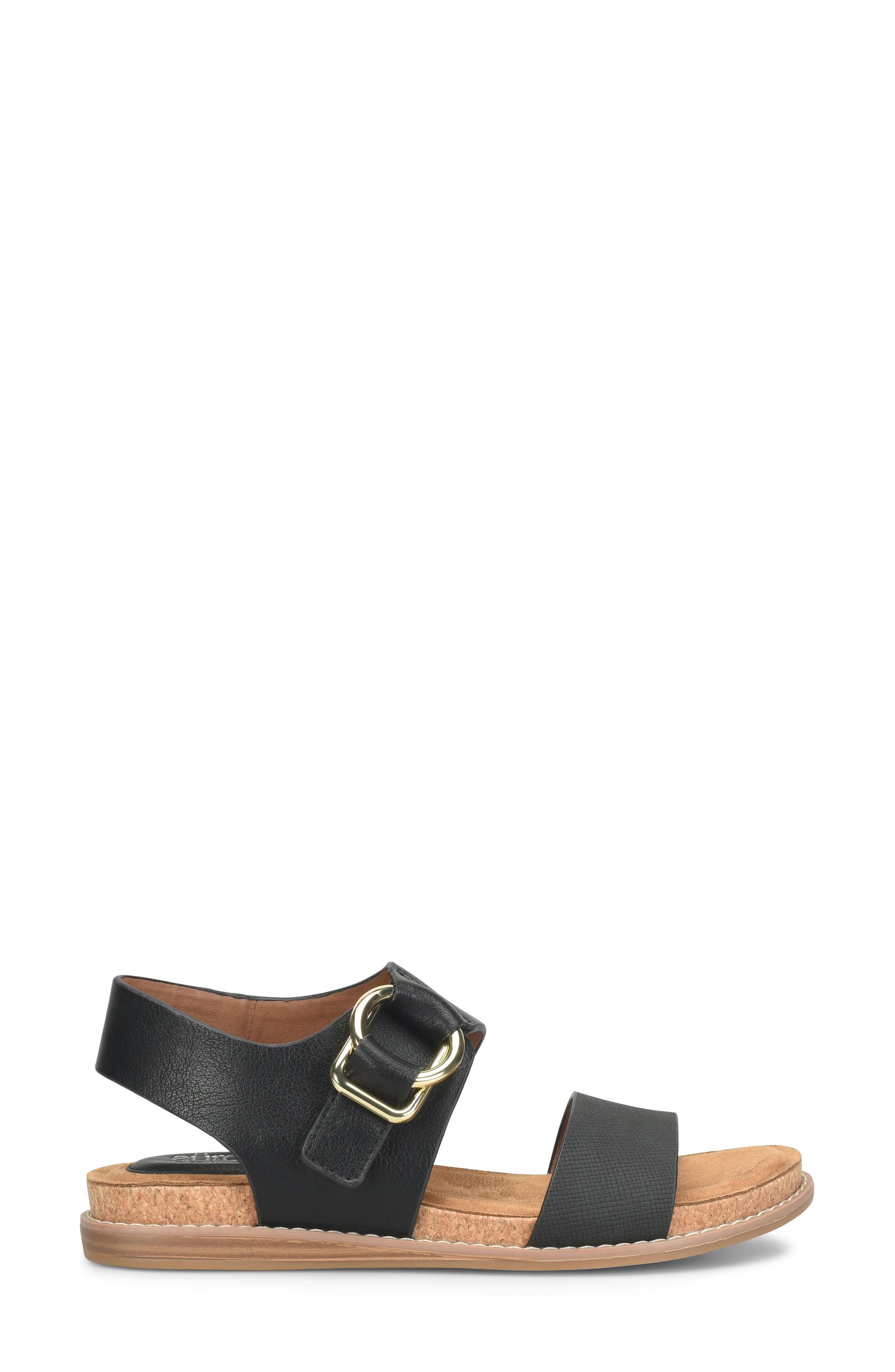 EUROSOFT Emmalyn Sandal, Alternate, color, Black