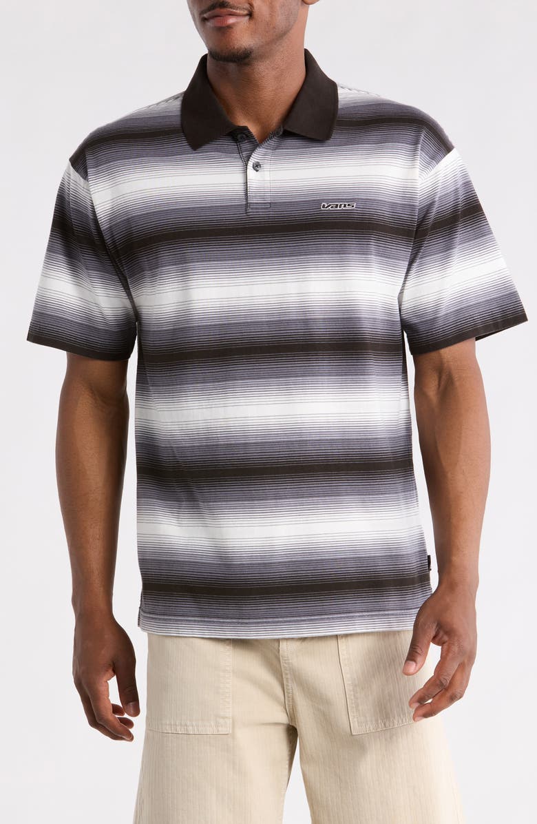 Vans Molino Shadow Stripe Polo, Main, color, Steel Shadow