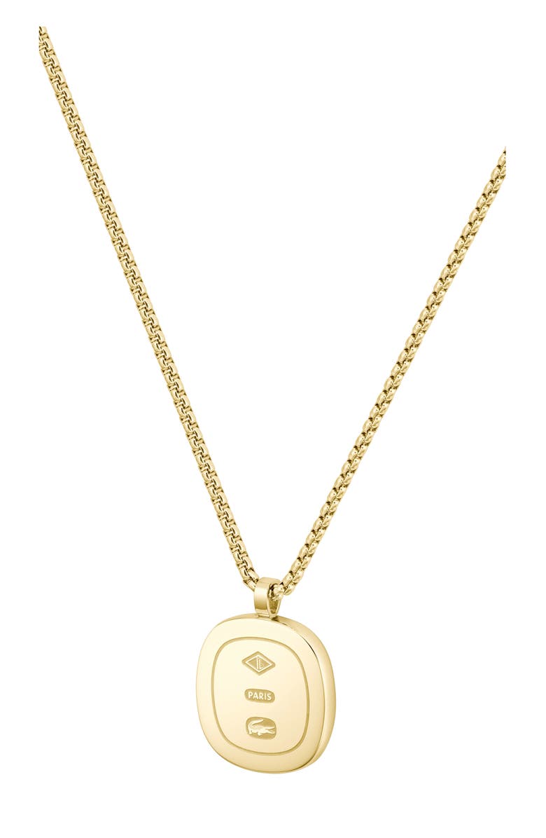Lacoste Men's Vigor Pendant Necklace, Alternate, color, Gold