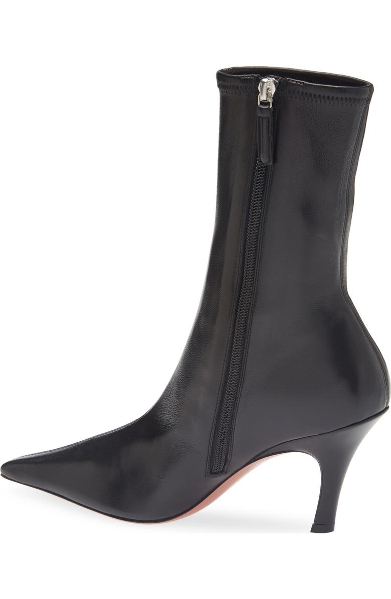 Amina Muaddi Jamie Stretch Bootie, Alternate, color, Stretch Nappa Black