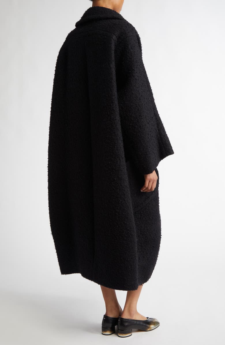Maison Margiela Longline Bouclé Coat, Alternate, color, 