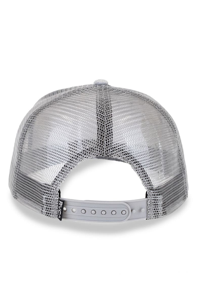 RVCA Aoki Adjustable Trucker Hat, Alternate, color, Heather Grey