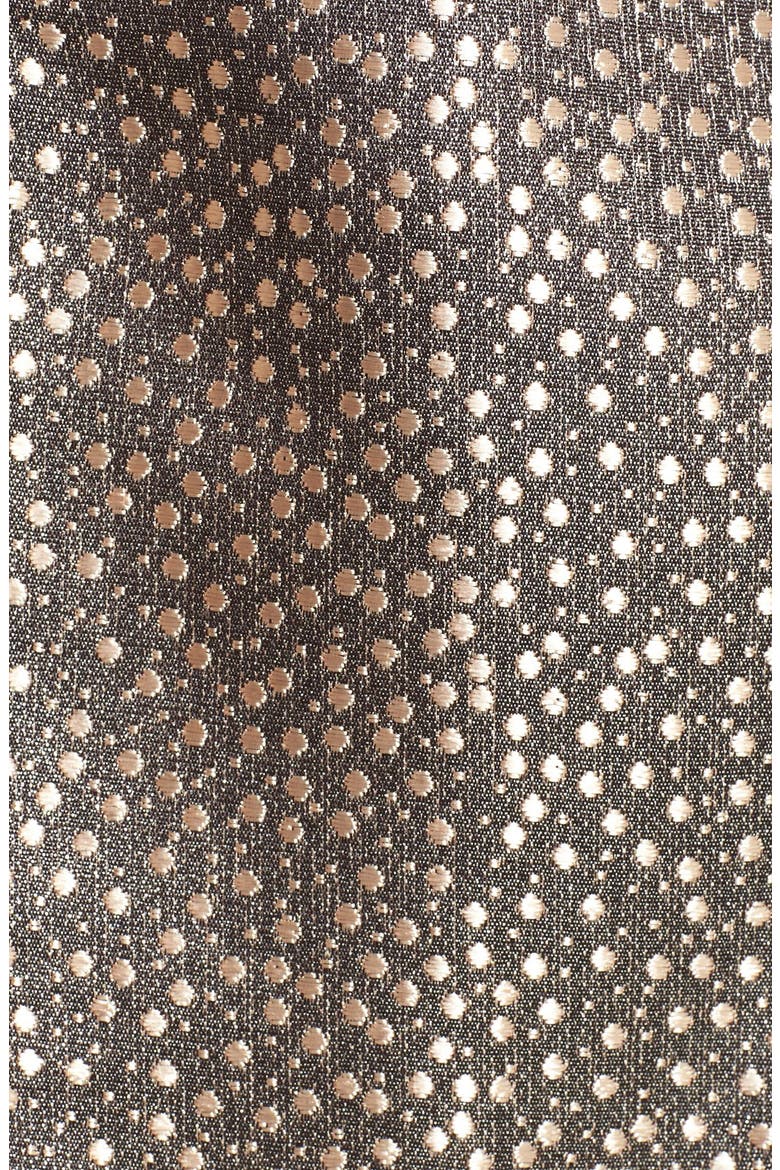Shine Fit & Flare Dress, Alternate, color, BRONZE