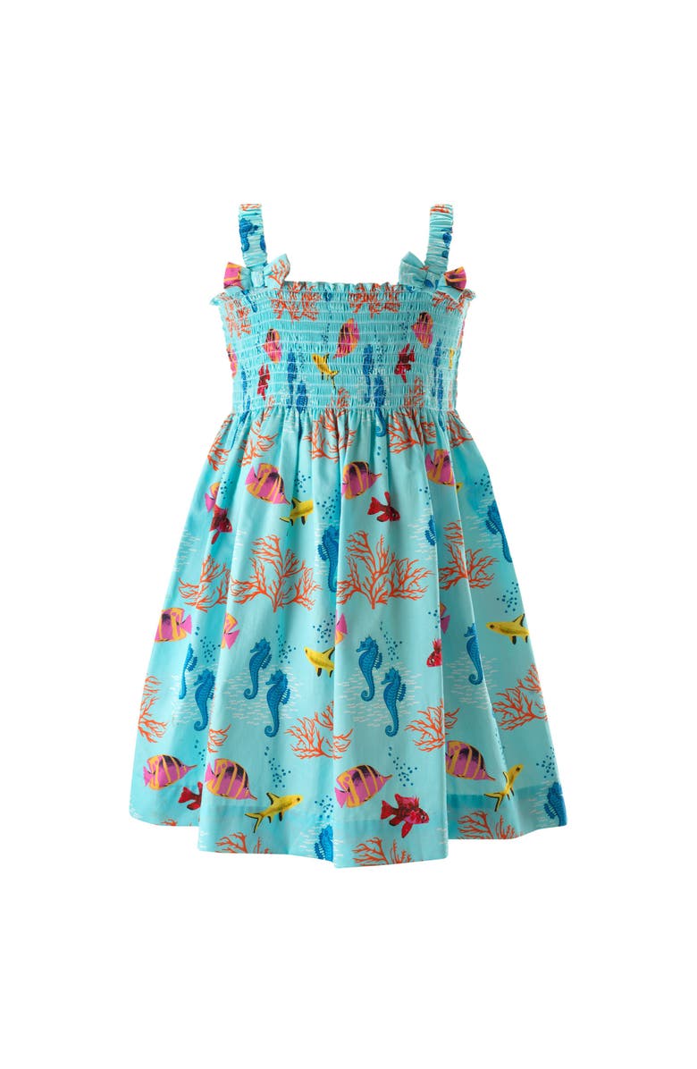 Rachel Riley Coral Reef Sundress, Main, color, Blue