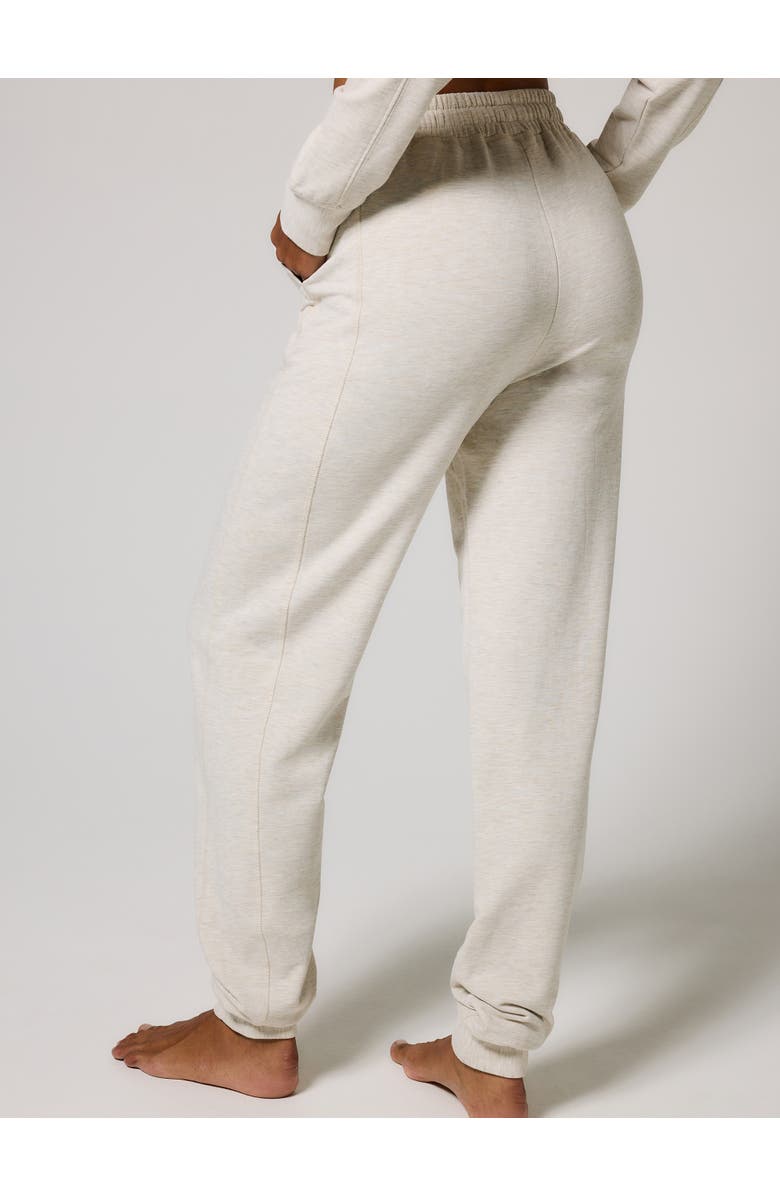 LOVALL Luxe Lounge Jogger + Sweatshirt Set, Alternate, color, Vanilla Marl