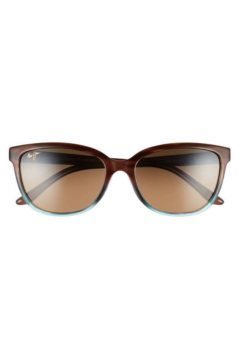 Honi 54mm PolarizedPlus2® Cat Eye Sunglasses, Alternate, color, SANDSTONE WITH BLUE/ BRONZE