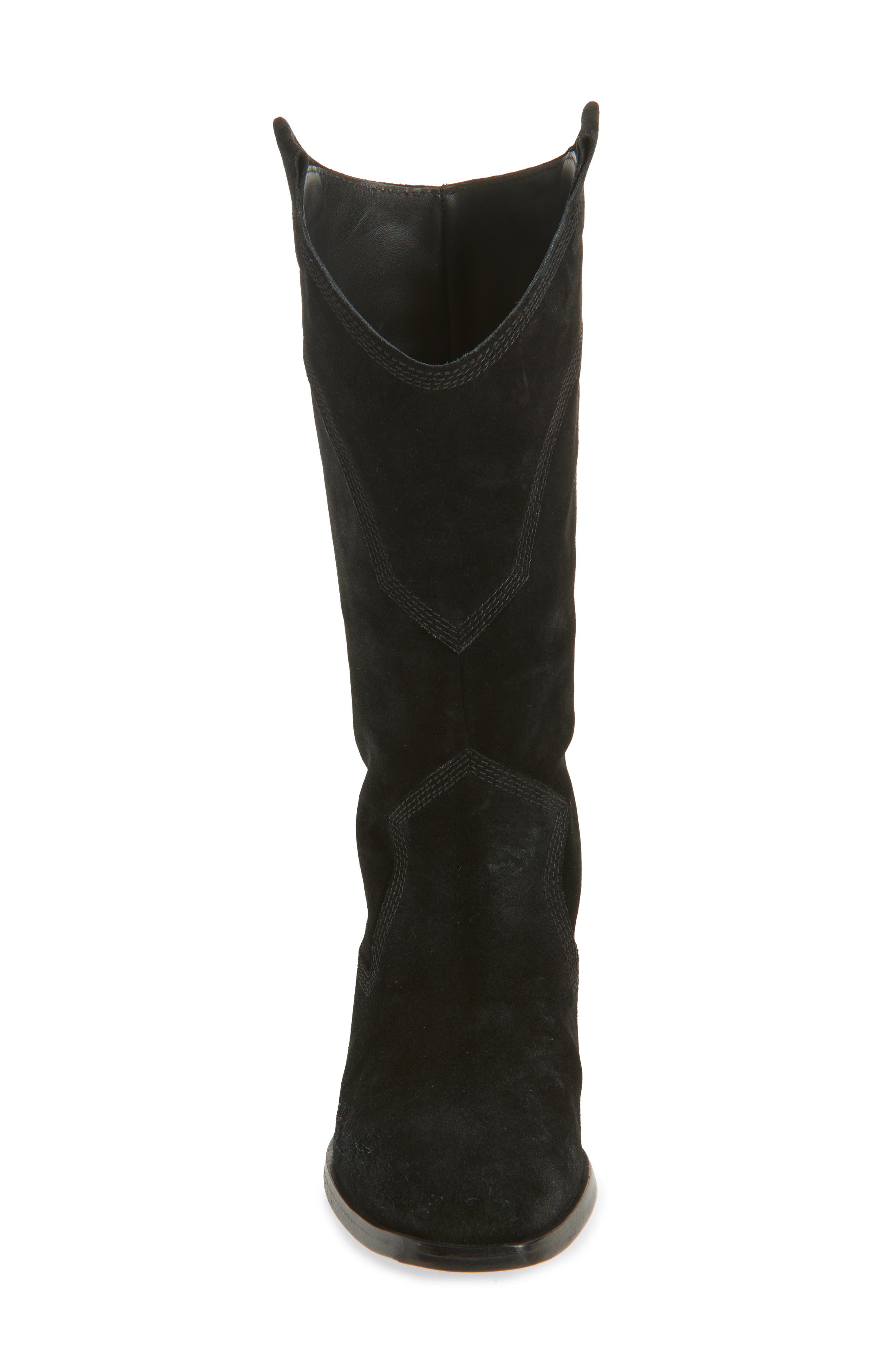 Pedro Garcia Britta Western Boot, Alternate, color, Black Velour