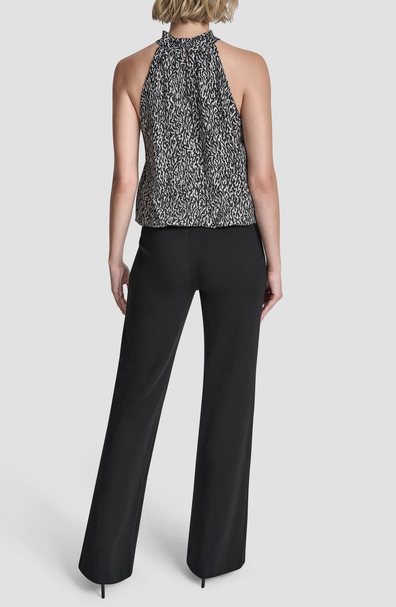 DKNY Printed Voile Top, Alternate, color, Logo Ikat