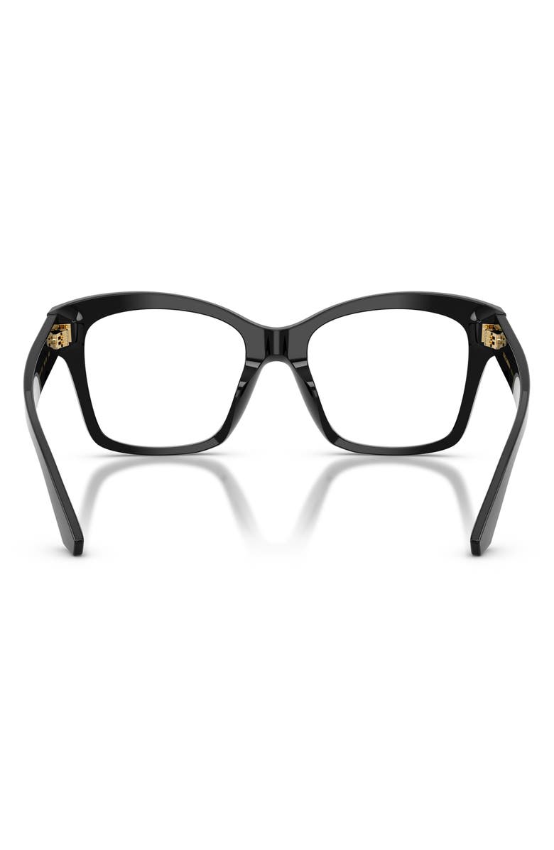 Dolce&Gabbana 52mm Square Optical Glasses, Alternate, color, Black