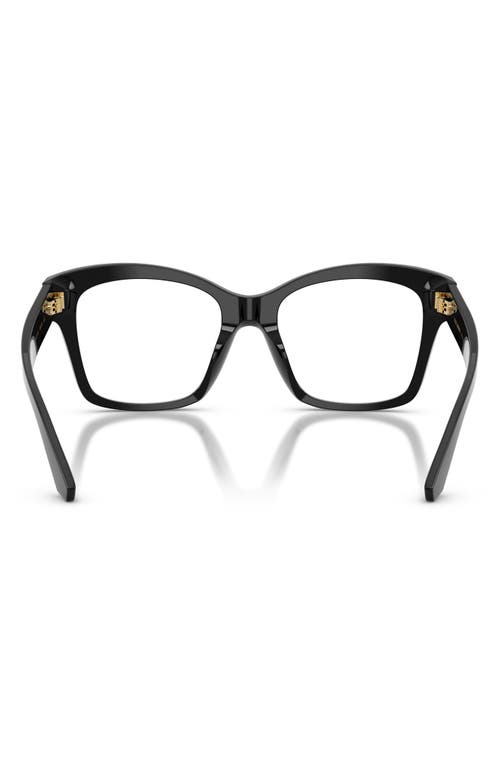 Dolce & Gabbana Womens Black Dg3419 Square-frame Acetate Optical Glasses In Black
