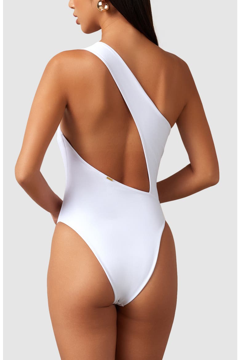 Serenity One-Piece Swimsuit, Alternate, color, White