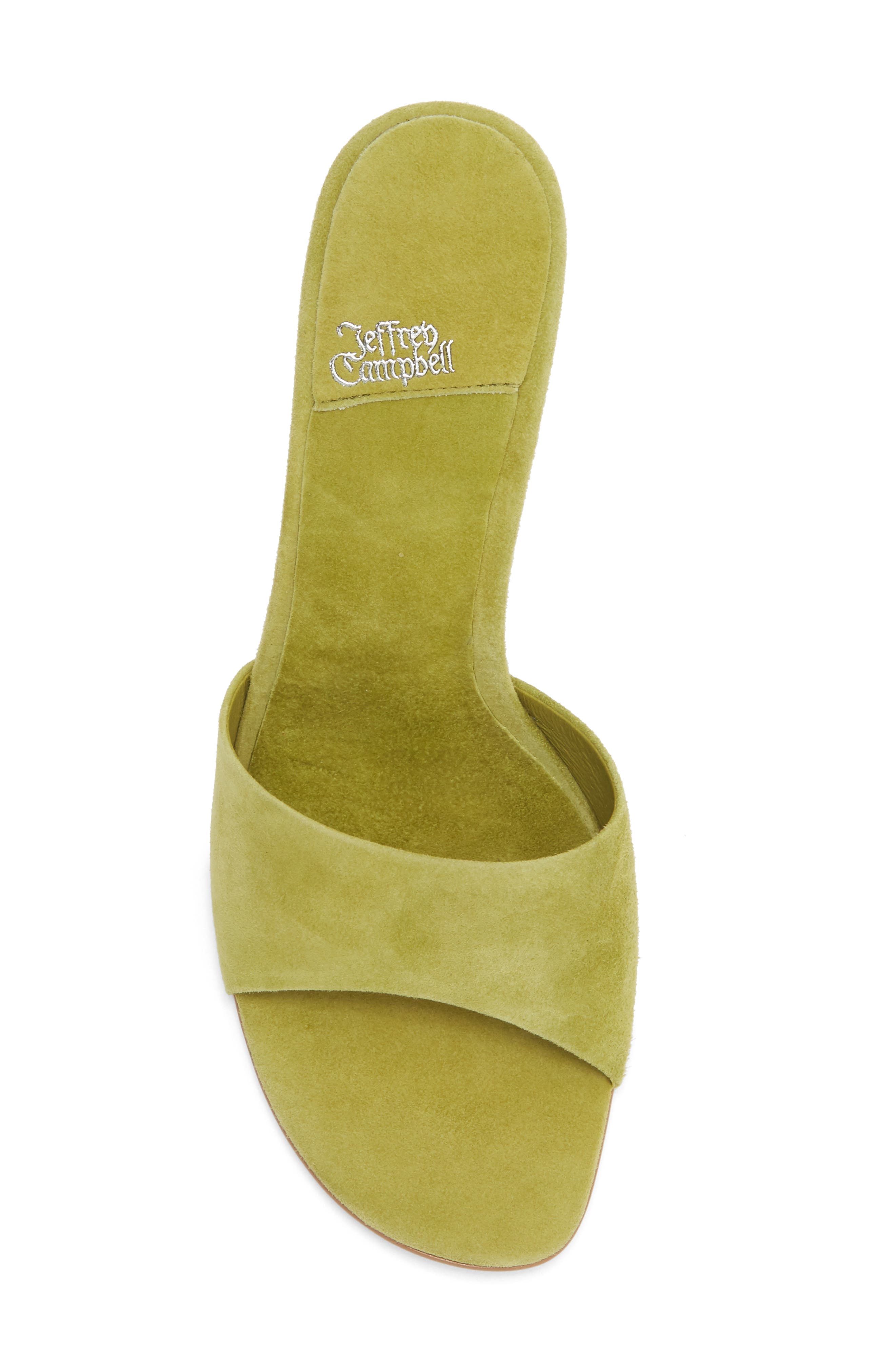 La-Nuit Sandal, Alternate, color, CHARTREUSE SUEDE