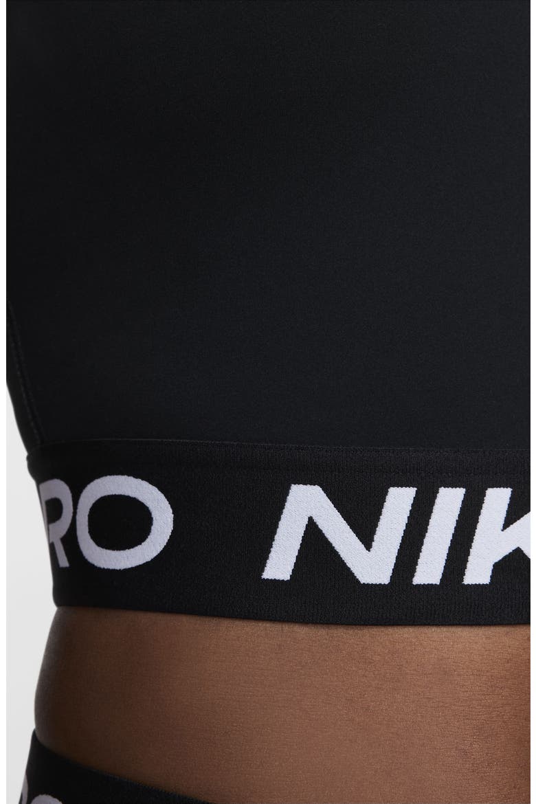 Pro Dri-FIT Crop Tank Top, Alternate, color, 010 010 BLACK/WHITE