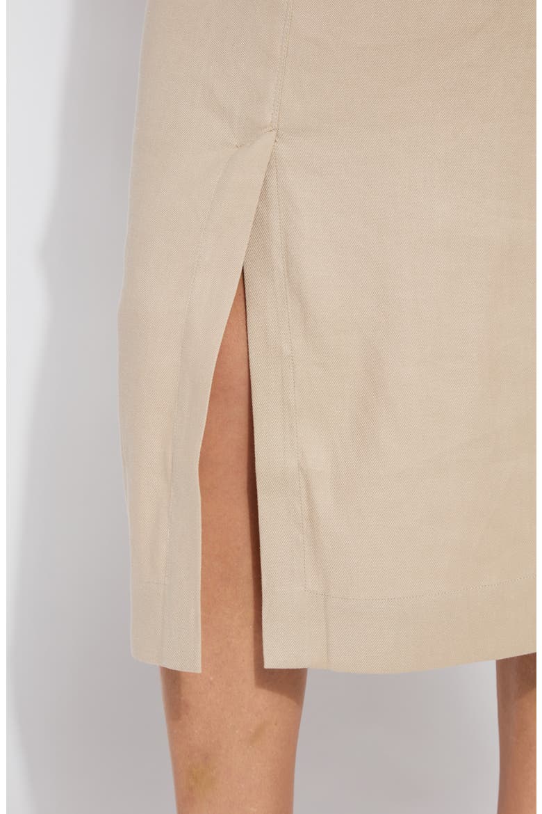Nixie Linen Blend Pencil Skirt, Alternate, color, LINEN