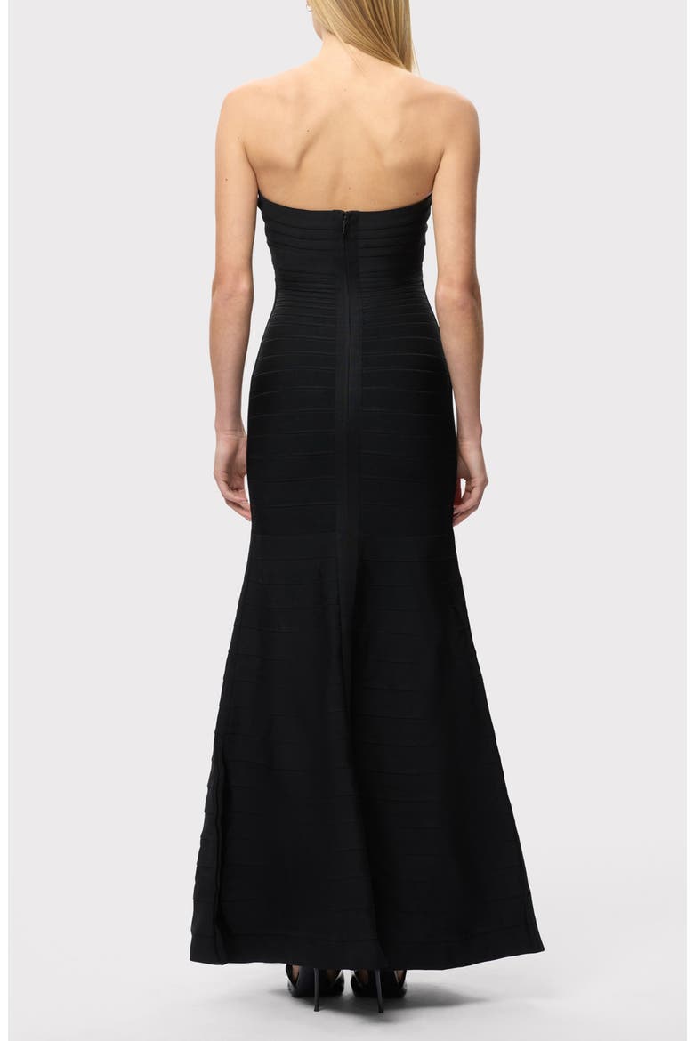 Sara Bandage Mermaid Gown, Alternate, color, BLACK
