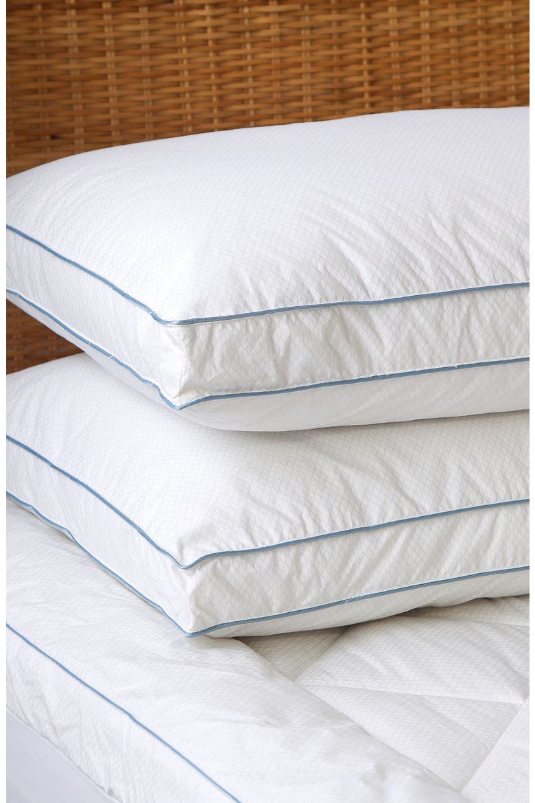 Cooling Gusseted Pillow, Alternate, color, WHITE