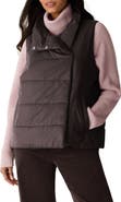 Eileen Fisher High Collar Quilted Vest