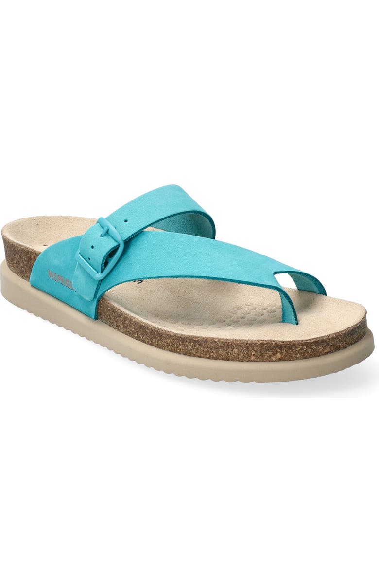 Mephisto Helen Toe Loop Sandal, Main, color, Turquoise