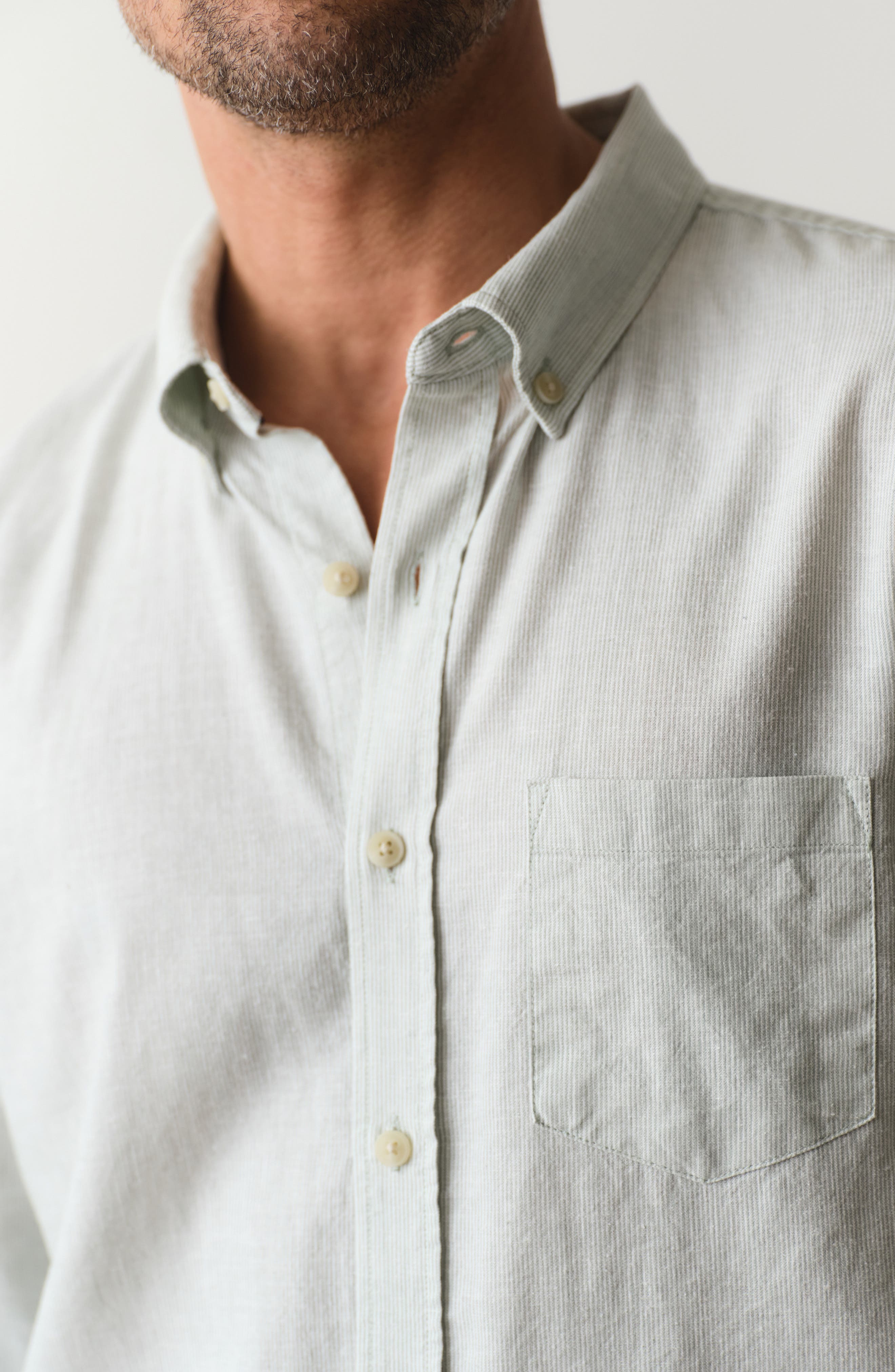 Better-than-Linen Hemp Blend Button-Up Shirt - image 2