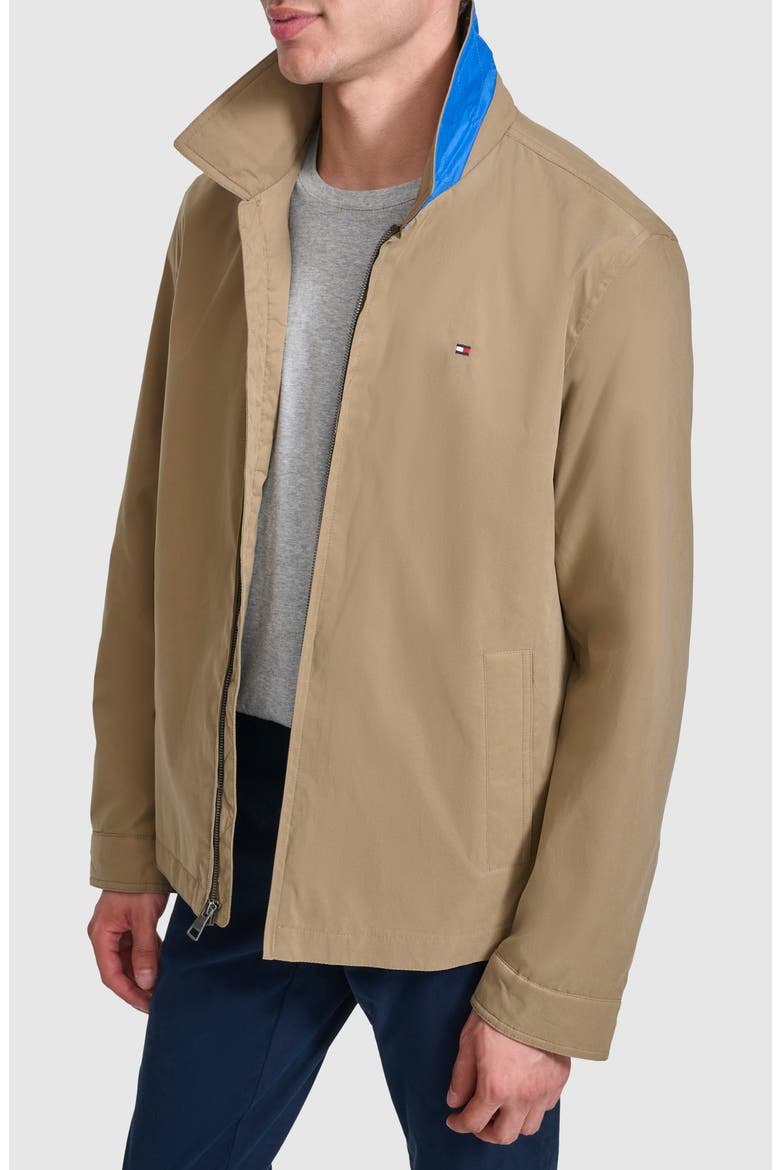 Microtwill Golf Jacket, Alternate, color, KHAKI