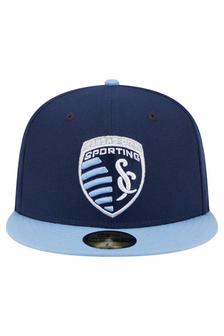 Men's New Era  Navy Sporting Kansas City 2025 Kickoff 59FIFTY Fitted Hat, Alternate, color, Navy