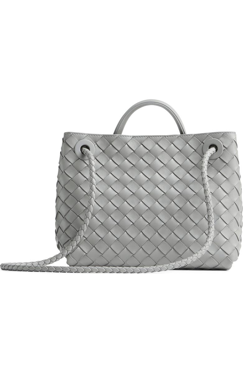 Bottega Veneta Small Andiamo Intrecciato Shoulder Bag, Alternate, color, 1505 Sterling-M B-Sterl