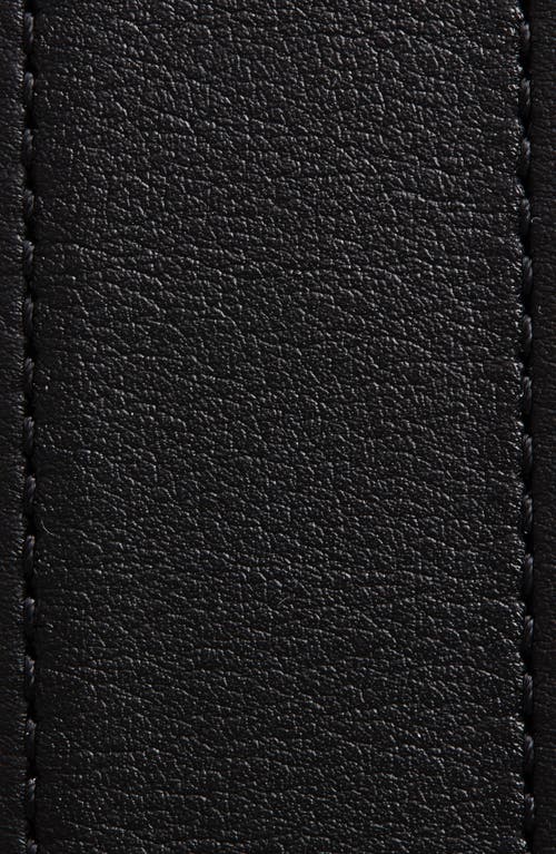Valentino Garavani Mini Vlogo Signature Leather Belt In Black
