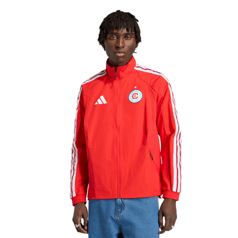 Men's adidas Red Chicago Fire 2026 Anthem Raglan Full-Zip Jacket