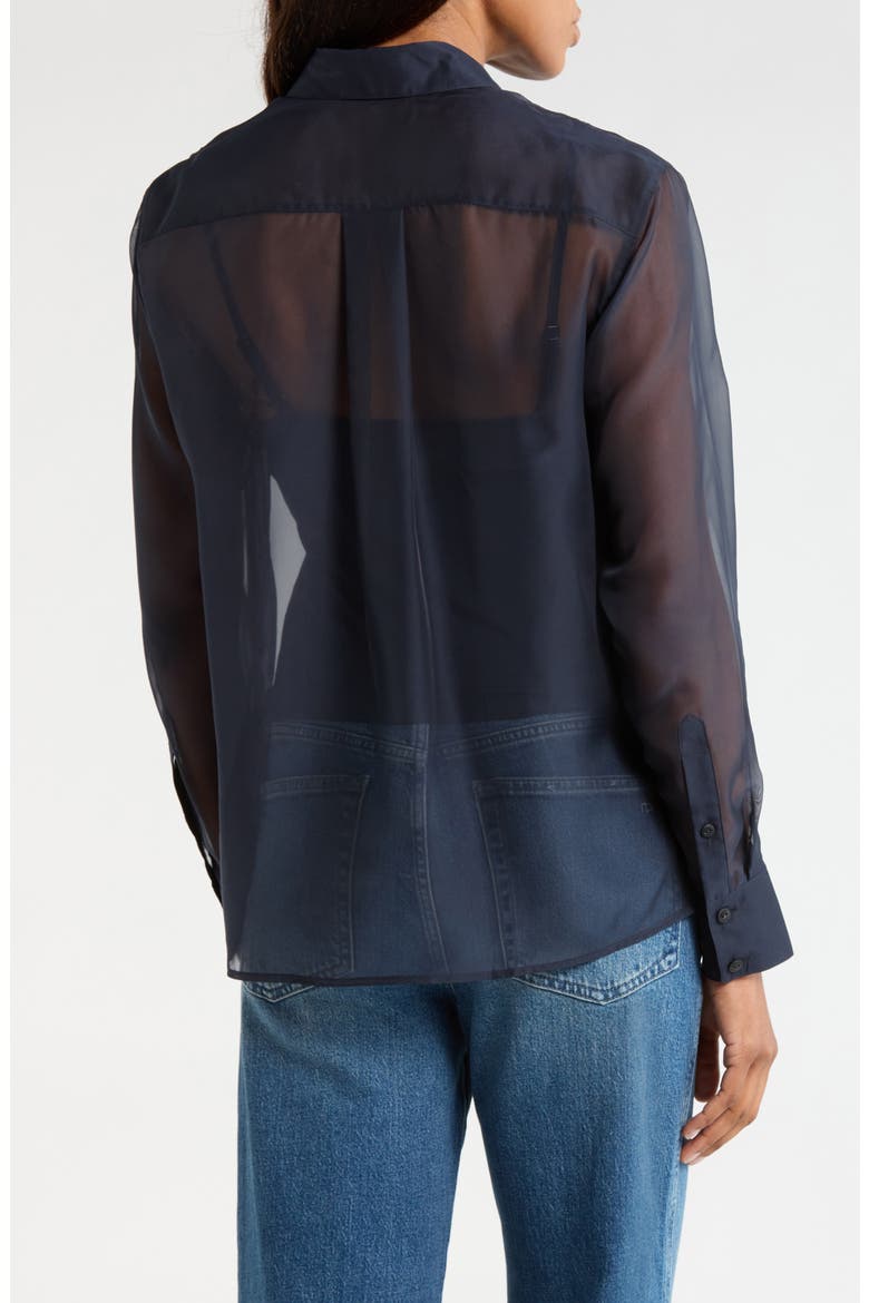 Sonica Button-Up Shirt, Alternate, color, NAVY