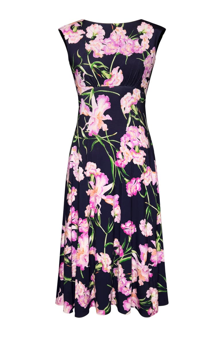 Luna Midi Jersey Dress, Alternate, color, Midnight Blossom
