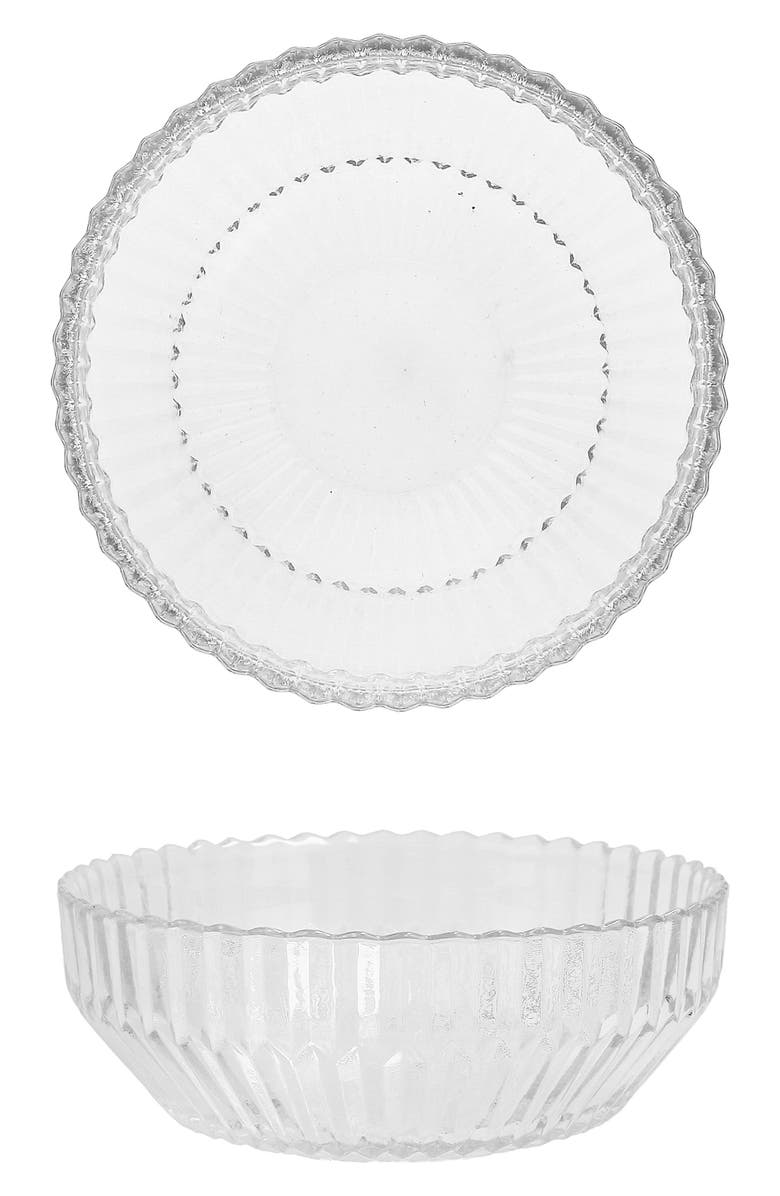 Fortessa Archie Set of 4 Clear Cereal Bowls, Main, color, Clear