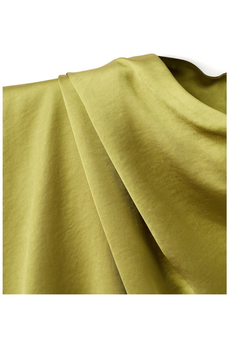 Sunset Hammered Satin Top, Alternate, color, YELLOW