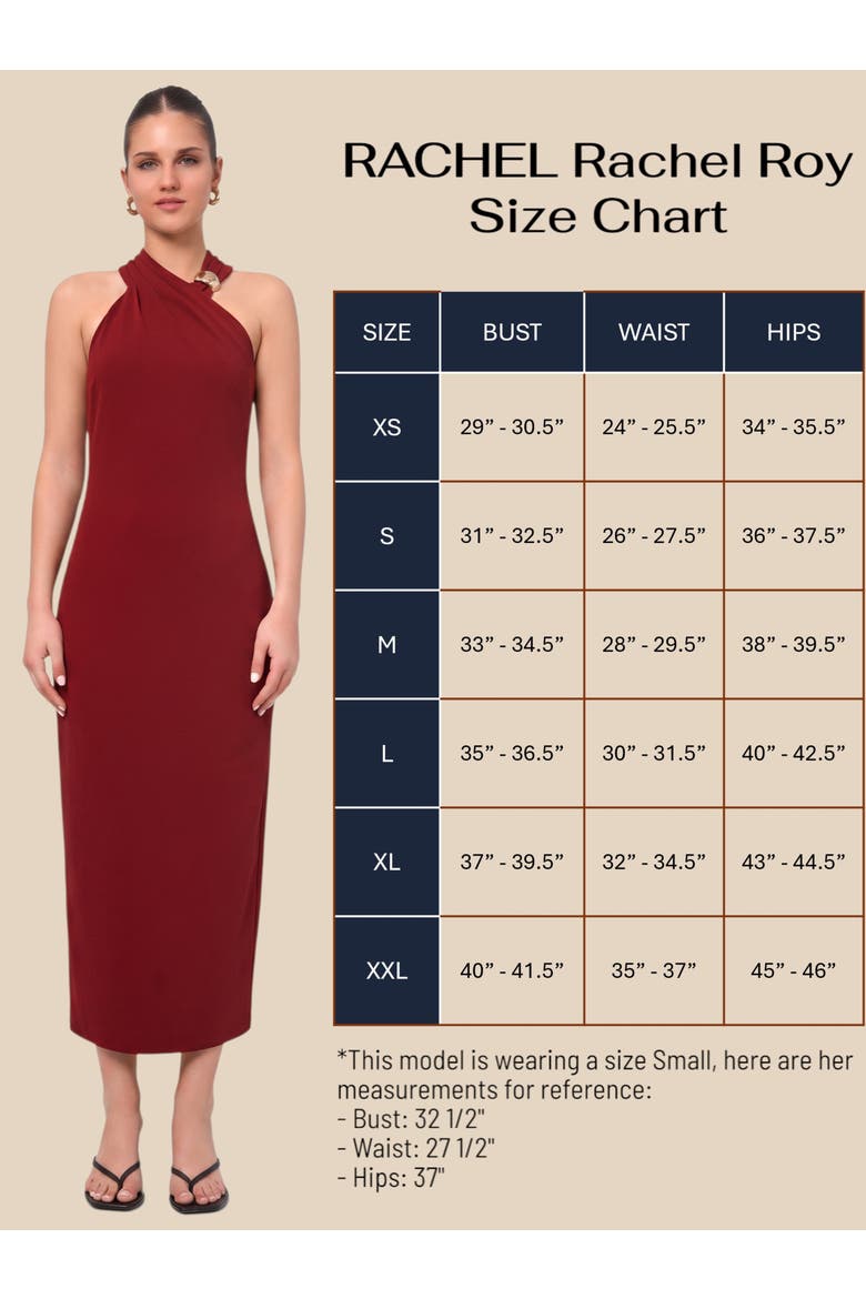 Harris Halter Maxi Dress, Alternate, color, Dark Red