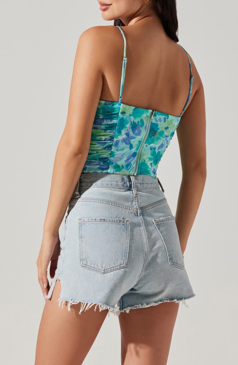 ASTR the Label Tippi Floral Ruched Side Camisole, Alternate, color, 