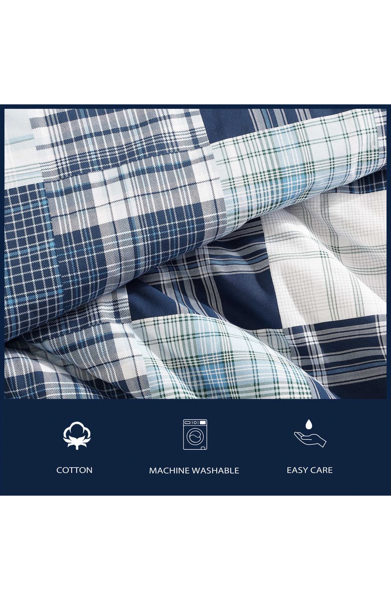 Nautica Mason Patchwork Cotton Comforter Set, Alternate, color, Captains Blue/ Green
