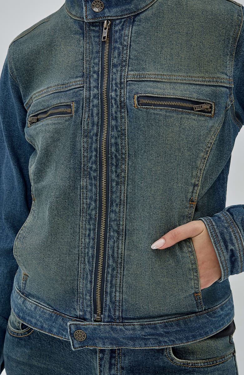 GUESS ORIGINALS Go Denim Moto Jacket, Alternate, color, 