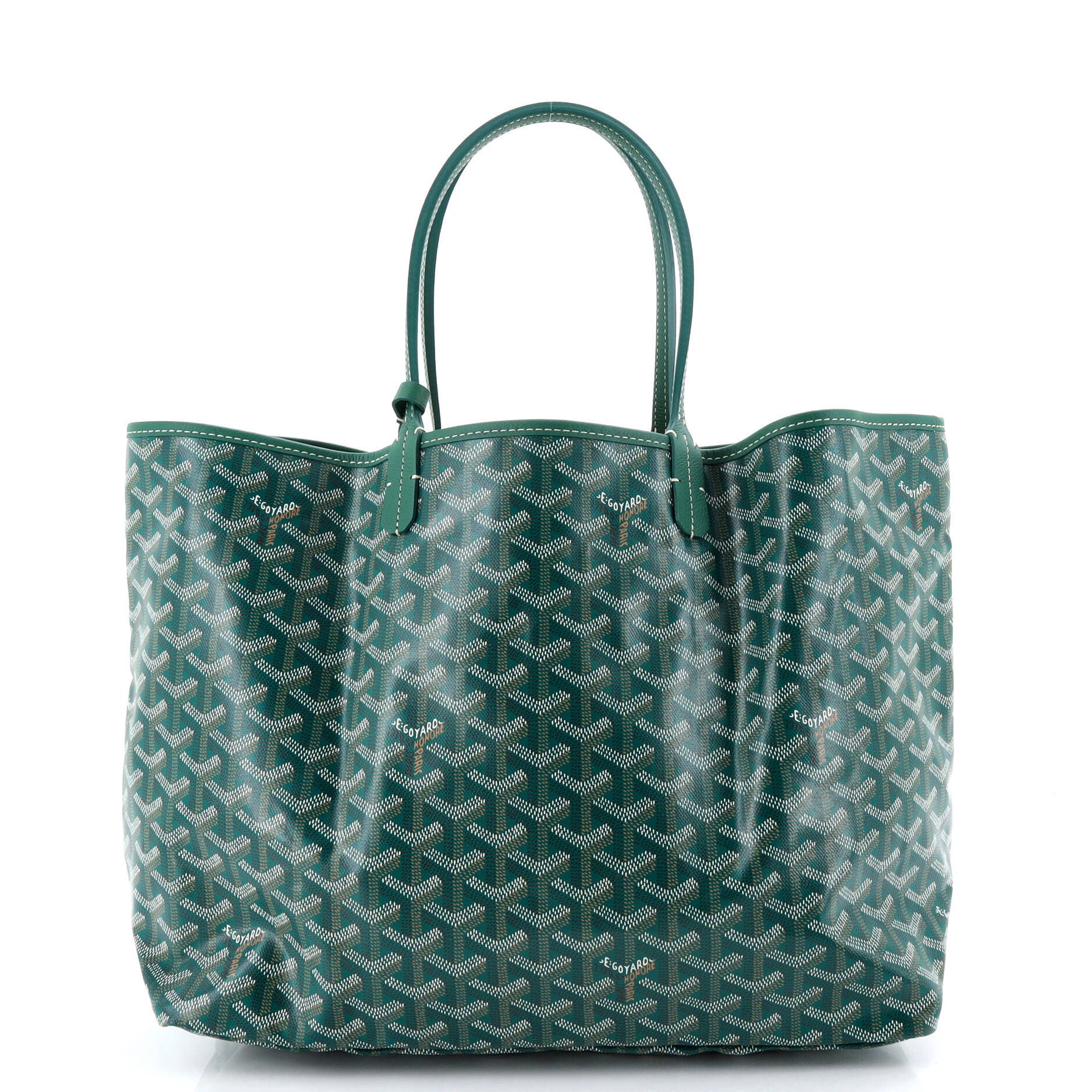 Pre-Owned Goyard Saint Louis Tote Coated Canvas PM, Alternate, color, Green