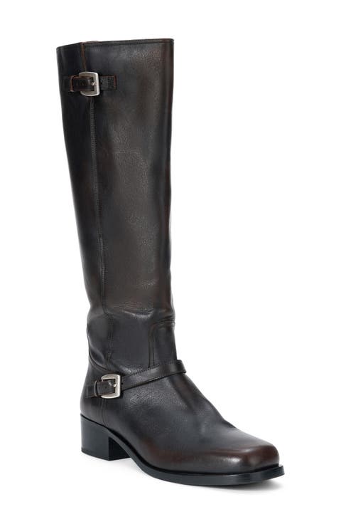 Brooklyn Leather Knee High Boot