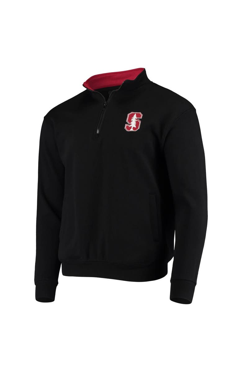 COLOSSEUM Men's Colosseum Black Stanford Cardinal Tortugas Logo Quarter-Zip Jacket, Alternate, color, Black